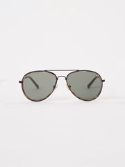 Metal D-Frame Rim Detailed Sunglasses