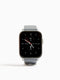 Grey Silicone Strap Watch with Digital Dial